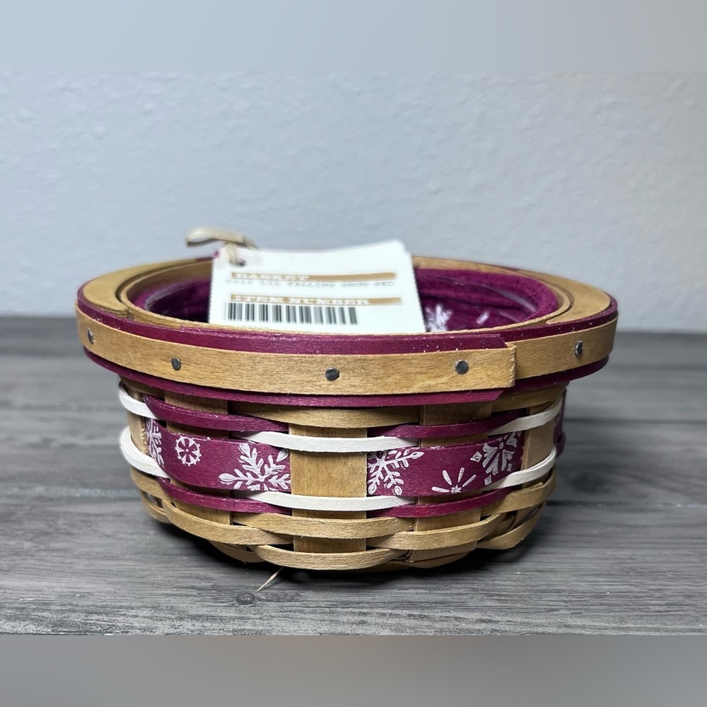 Longaberger NIB 2010 Tree Trimming Little Falling Snow Basket Combo Christmas - Picture 14 of 16